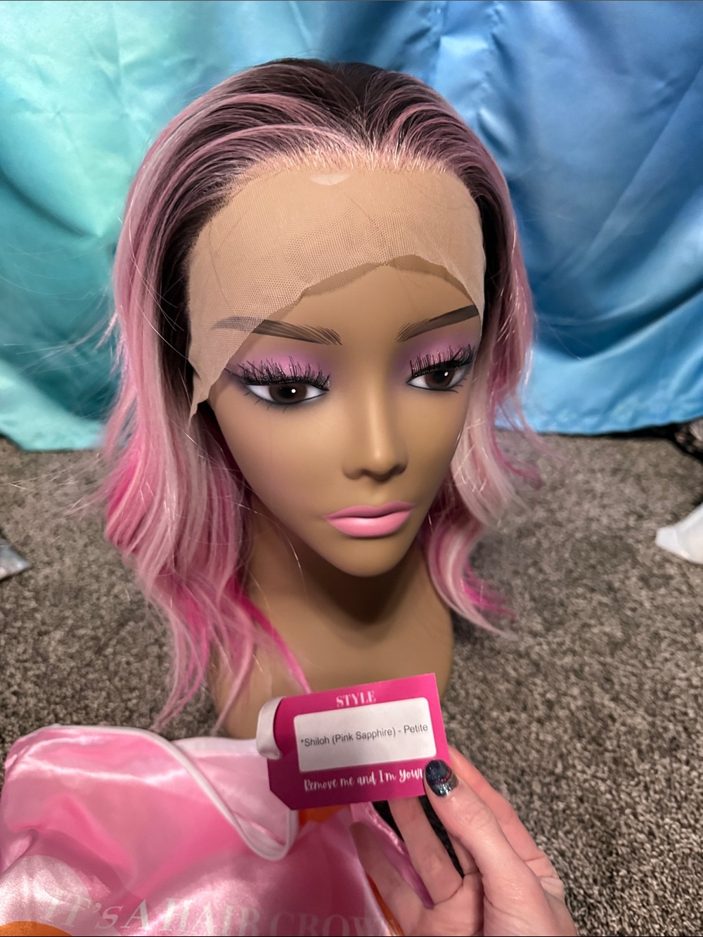 Shiloh Lace Front Wig - Pink Ombre